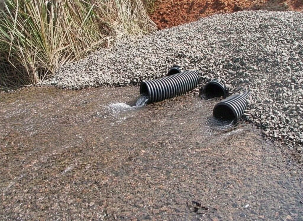 Canal de drenagem pluvial